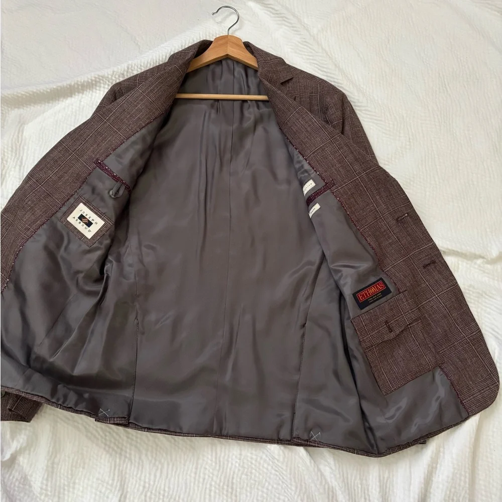 Joseph Abboud Linen Silk Blend Slim Fit Suit Jacket